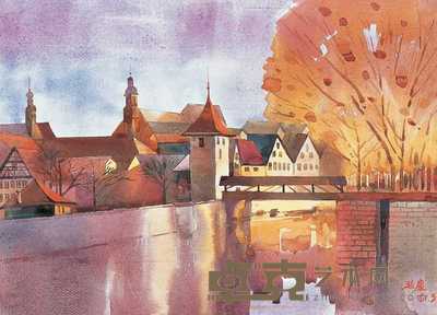 钱延康 风景 38×58cm